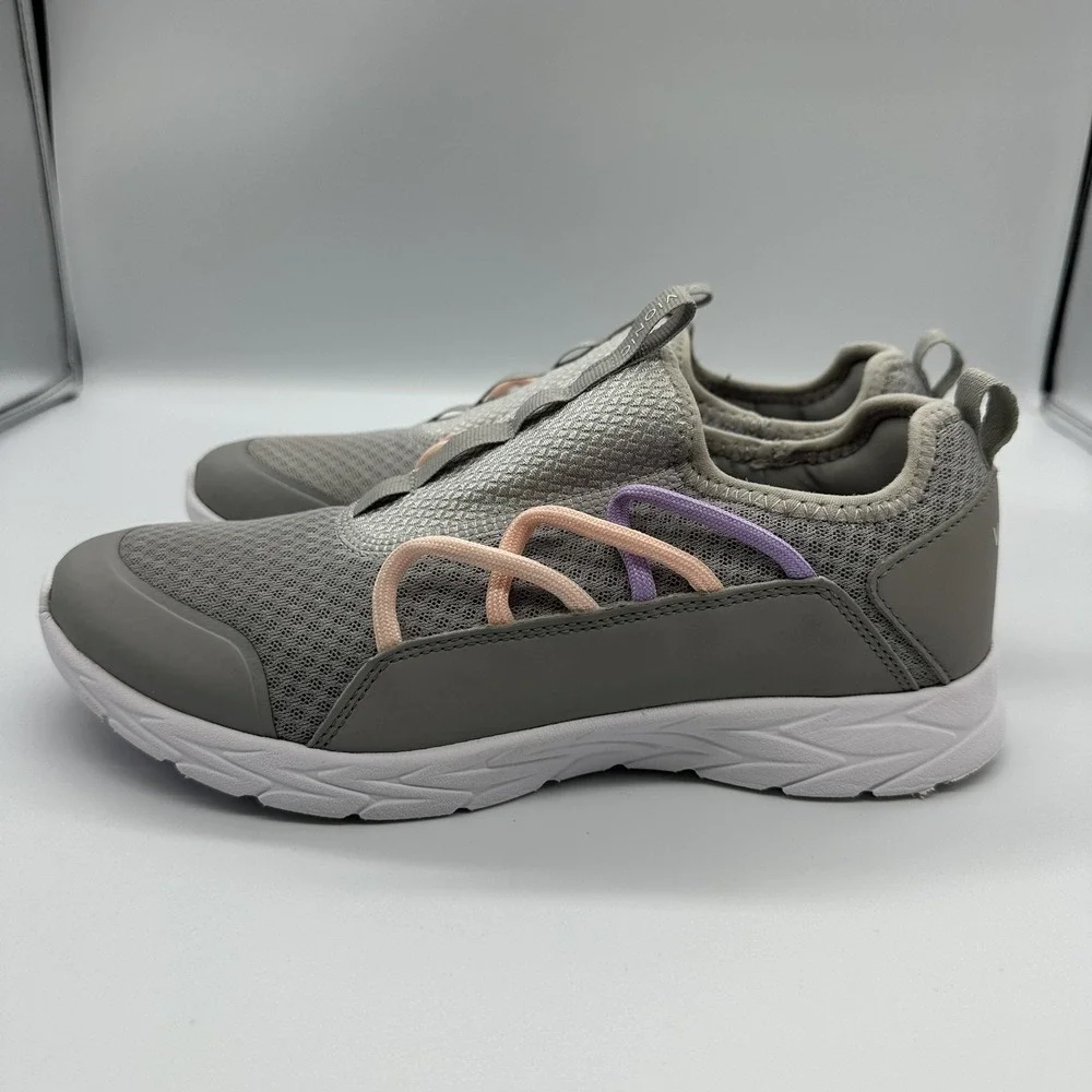 Vionic Zeliya Shoes Womens Size 8.5 Gray Mesh Slip On Walking‎ Sneakers Comfort